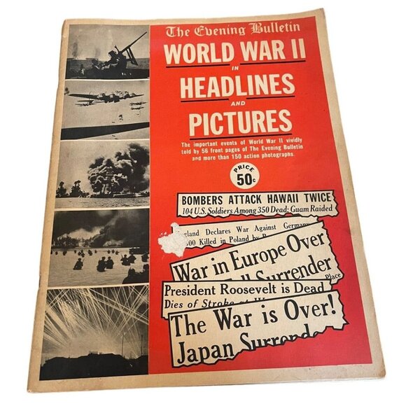 The Evening Bulletin WWII In Headlines & Pictures - Picture 1 of 11
